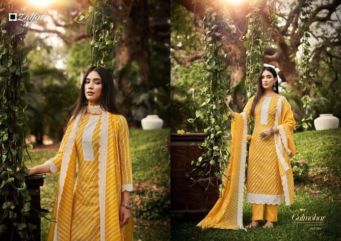 Gulmohar By Zulfat 001-010 Printed Cotton Dress Material Catalog